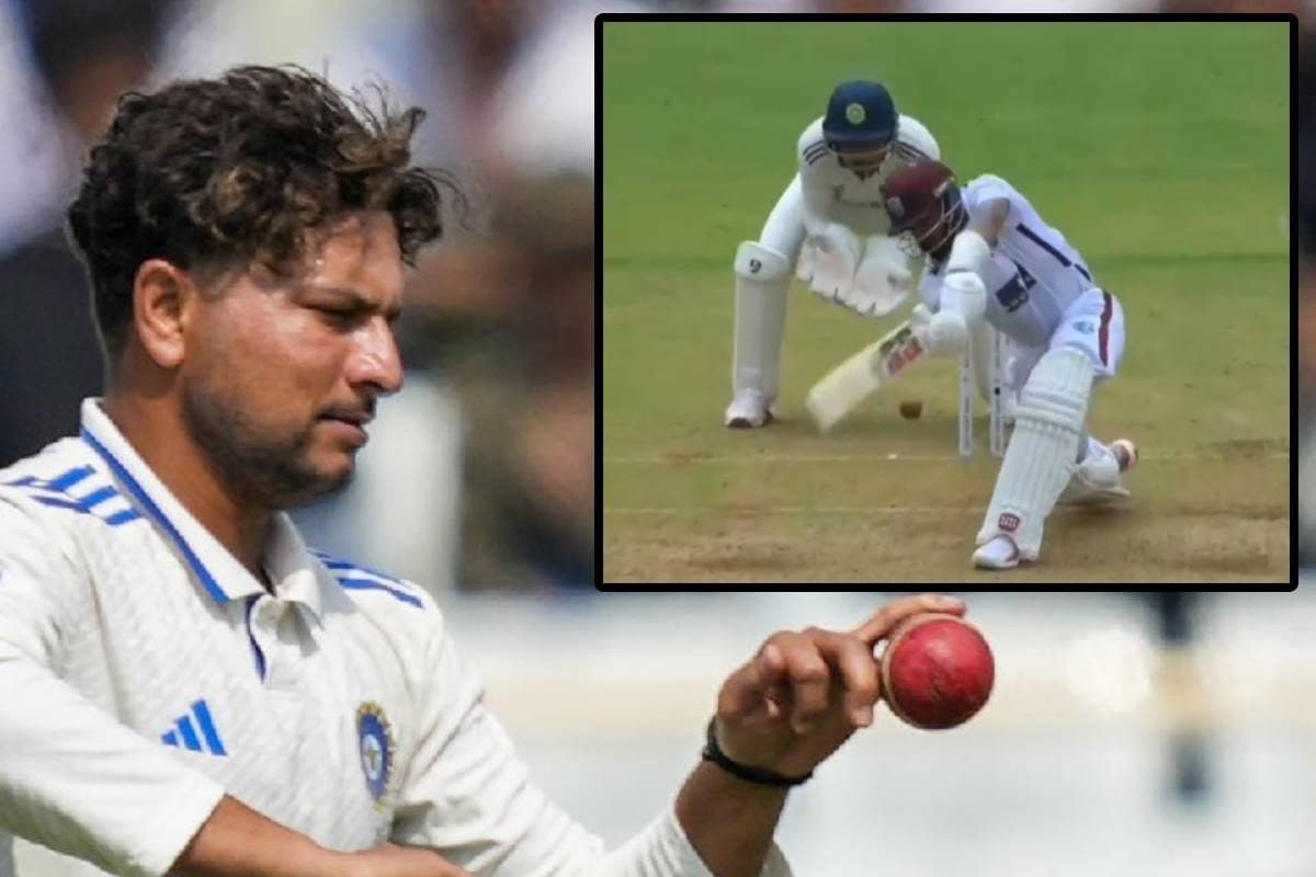 पहले ही दिन इतनी खतरनाक फिरकी! 'होप' लेस हुआ बैटर, अहमदाबाद में छा गए कुलदीप