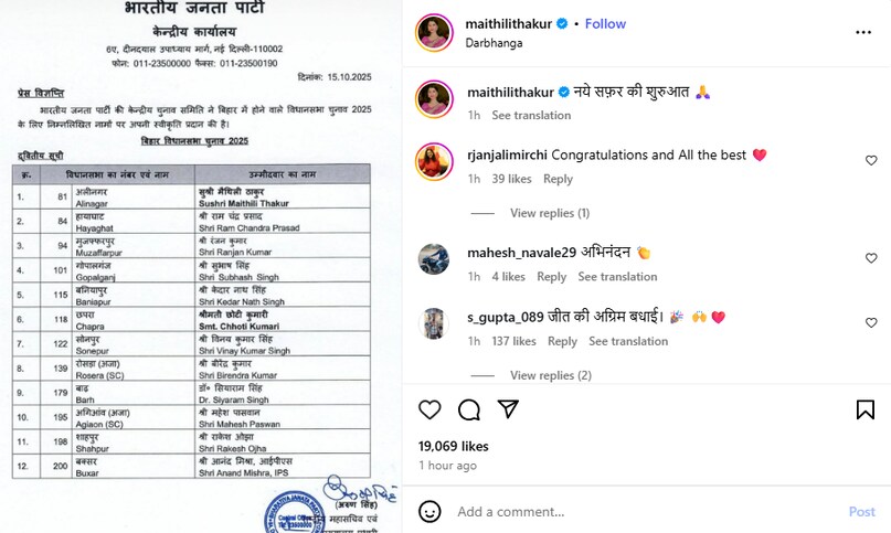 Maithili Thakur Maithili Thakur