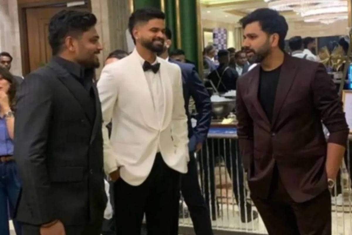 रोहित ने विवाद के बाद दी पहली पब्लिक अपीयरेंस, बात करने पहुंचे संजू-श्रेयस