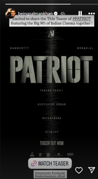 Salman khan Patriot