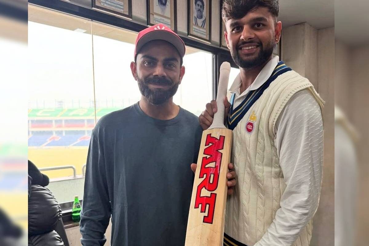 विराट कोहली ने जिसे गिफ्ट किया था बैट, उसने रणजी ट्रॉफी में ठोका दोहरा शतक