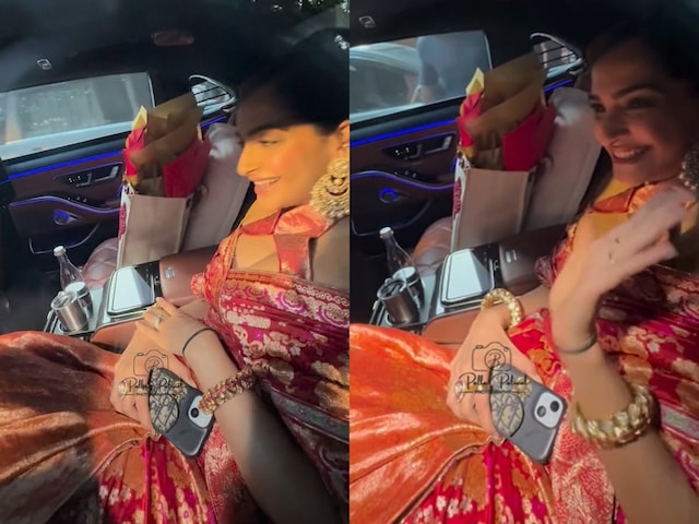 Sonam Kapoor hid her baby bump on Karva Chauth, placed her hand on her stomach, video going viral