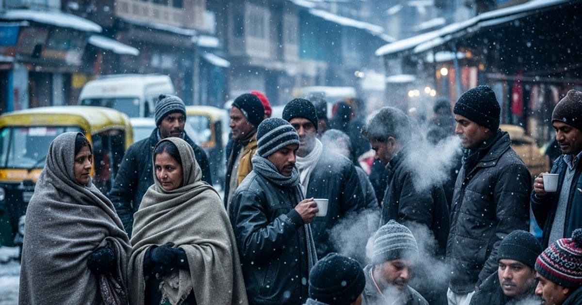 पहाड़ों पर बर्फबारी और तेज हवाओं बढ़ाई ठंडक, दिल्ली-NCR में मौसम का डबल अटैक