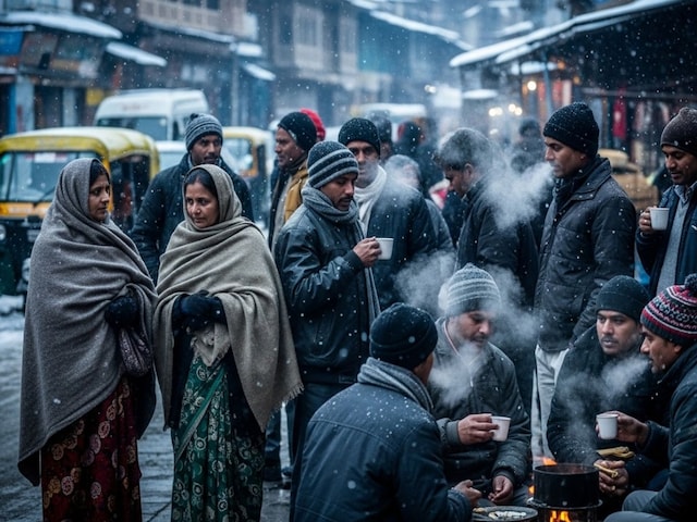 पहाड़ों पर बर्फबारी और तेज हवाओं बढ़ाई ठंडक, दिल्ली-NCR में मौसम का डबल अटैक