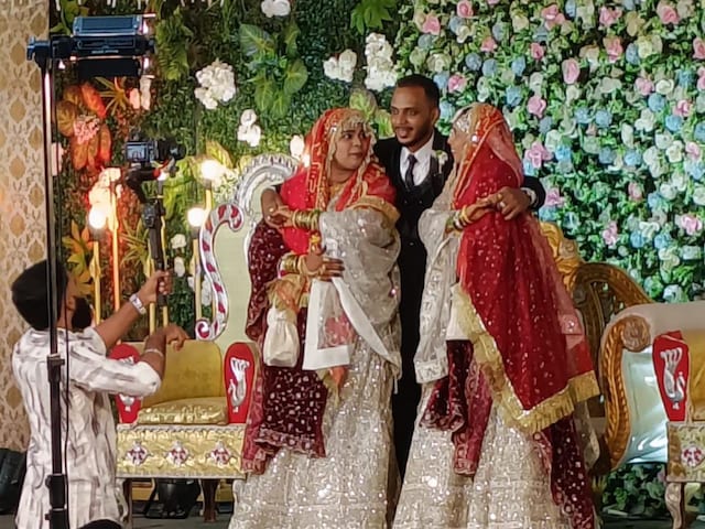 When friendship crossed borders: two friends married the same groom!