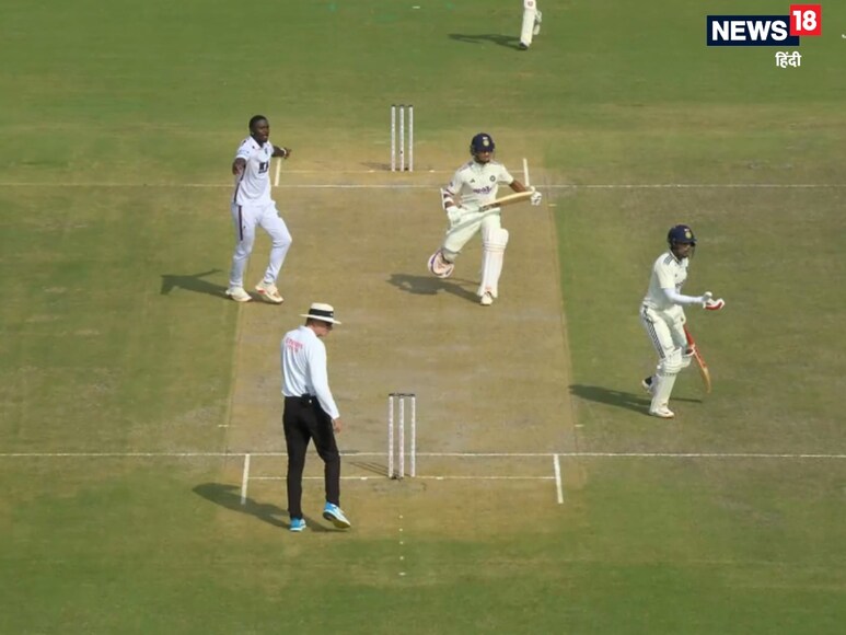 Yashasvi Jaiswal, Yashasvi Jaiswal misses double century, ind vs wi, india vs west indies, india vs west indies test, Yashasvi Jaiswal run out, Yashasvi Jaiswal run out vs west indies, यशस्वी जायसवाल, भारत बनाम वेस्टइंडीज