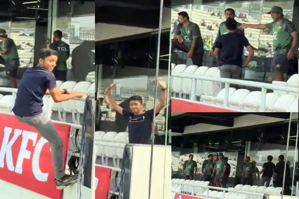 PAK ड्रेसिंग रूम में जबरदस्ती घुसा फैन, सुरक्षा में बड़ी चूक, चीखता रहा बाबर