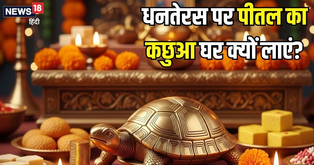 धनतेरस पर पीतल का कछुआ घर में क्यों लाना चाहिए? अगर लाएं तो इसे कहां रखें, जानिए इसका सही स्थान और महत्व