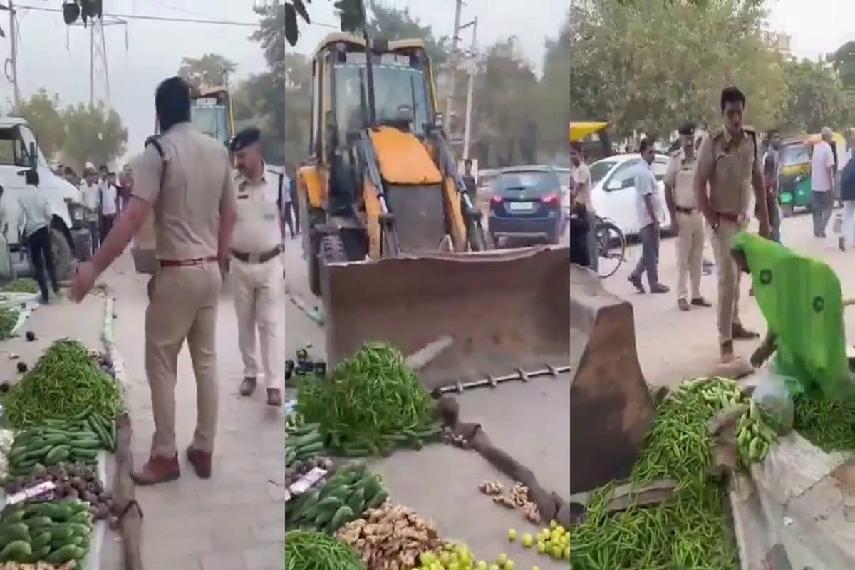 हरियाणा में सब्जी की दुकान पर पुलिस ने चलाया बुलडोजर तो DGP ने दी सफाई