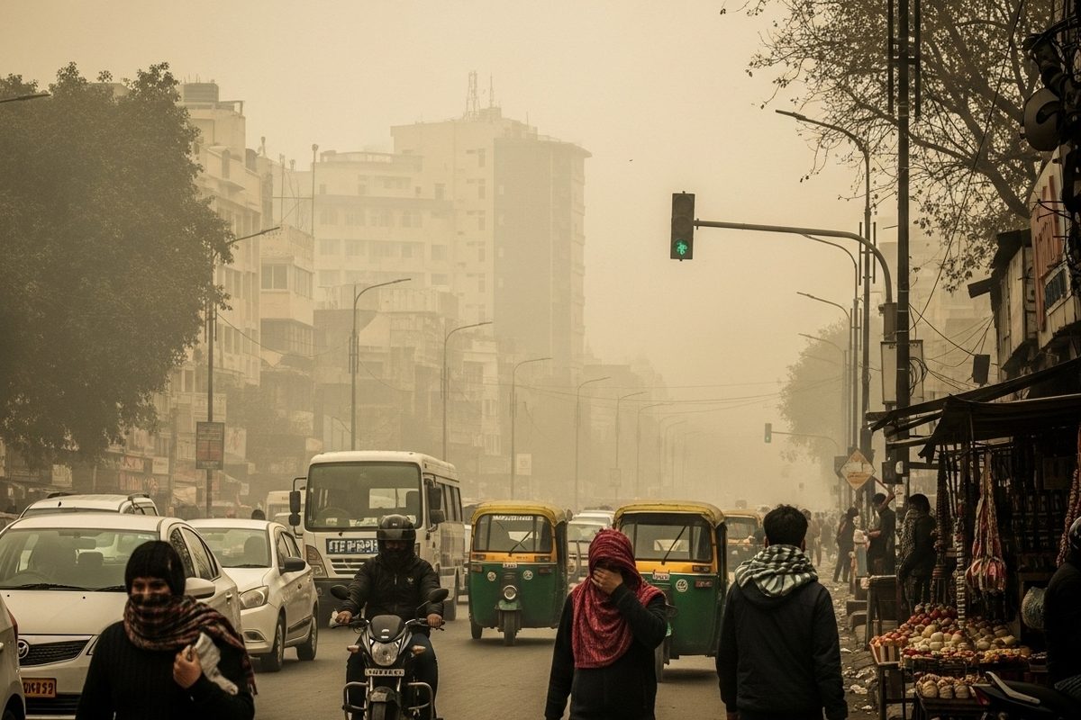अगर दिल्ली का AQI केवल 279 है तो फिर दिखता 350+ क्यों है जानिए असल कारण