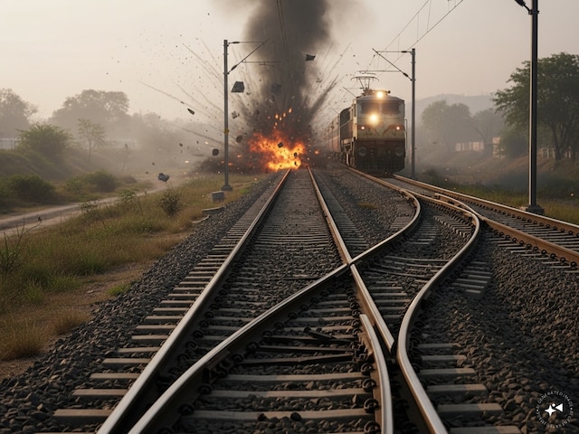 रेलवे ट्रैक पर विस्टफोट, ट्रेनों का ऑपरेशन रोका गया, जांच में जुटी एजेंसियां रेलवे ट्रैक पर विस्टफोट, ट्रेनों का ऑपरेशन रोका गया, जांच में जुटी एजेंसियां