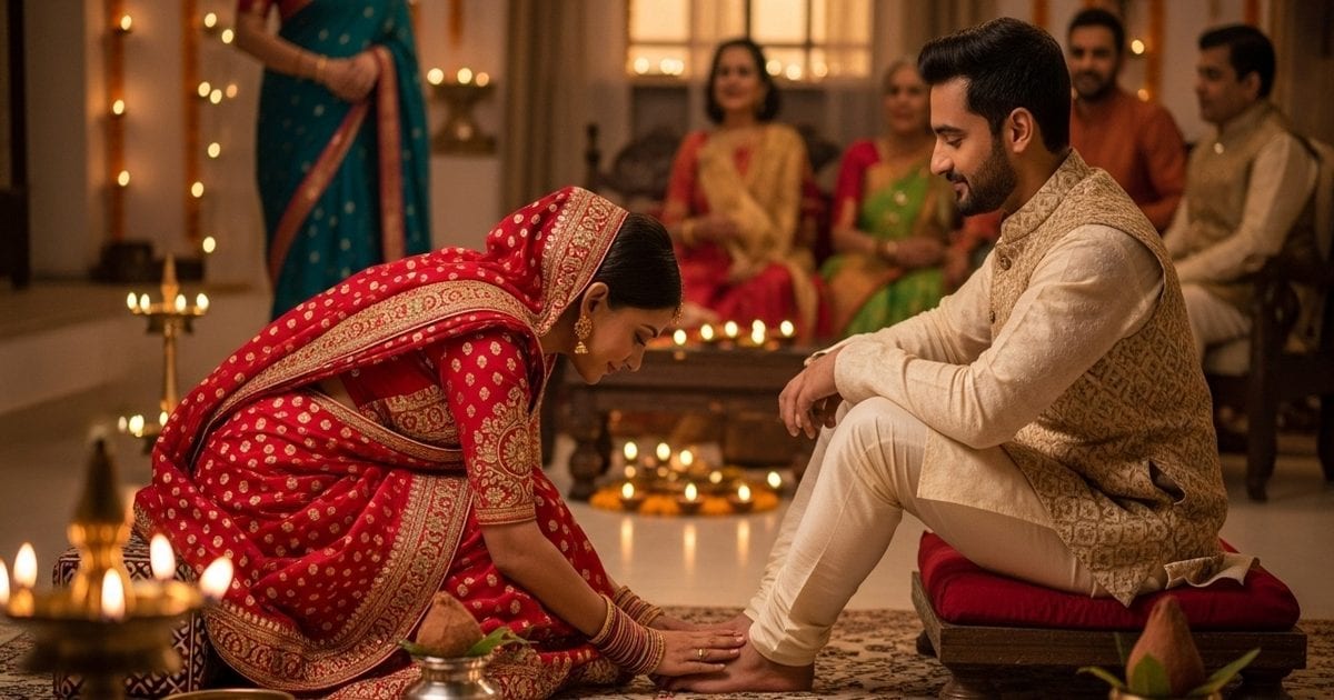 करवा चौथ में पत्नी पति के पैर क्यों छूती है? मॉर्डन एज में क्या अब भी ऐसा करना चाहिए, पंडित जी से जान लीजिए सच्चाई