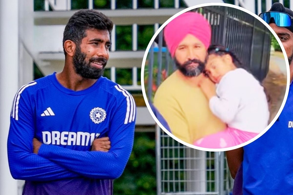 पापा ने बेटी को जबरदस्ती ठंड में खड़ा कर रखा था, जसप्रीत बुमराह ने लगाई डांट