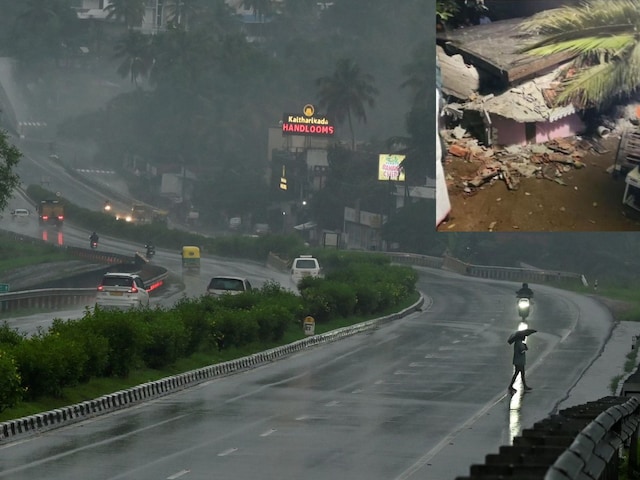 केरल में तूफान मोंथा से पहले तबाही, घर पर गिरी पहाड़ी, पति की मौत केरल में तूफान मोंथा से पहले तबाही, घर पर गिरी पहाड़ी, पति की मौत