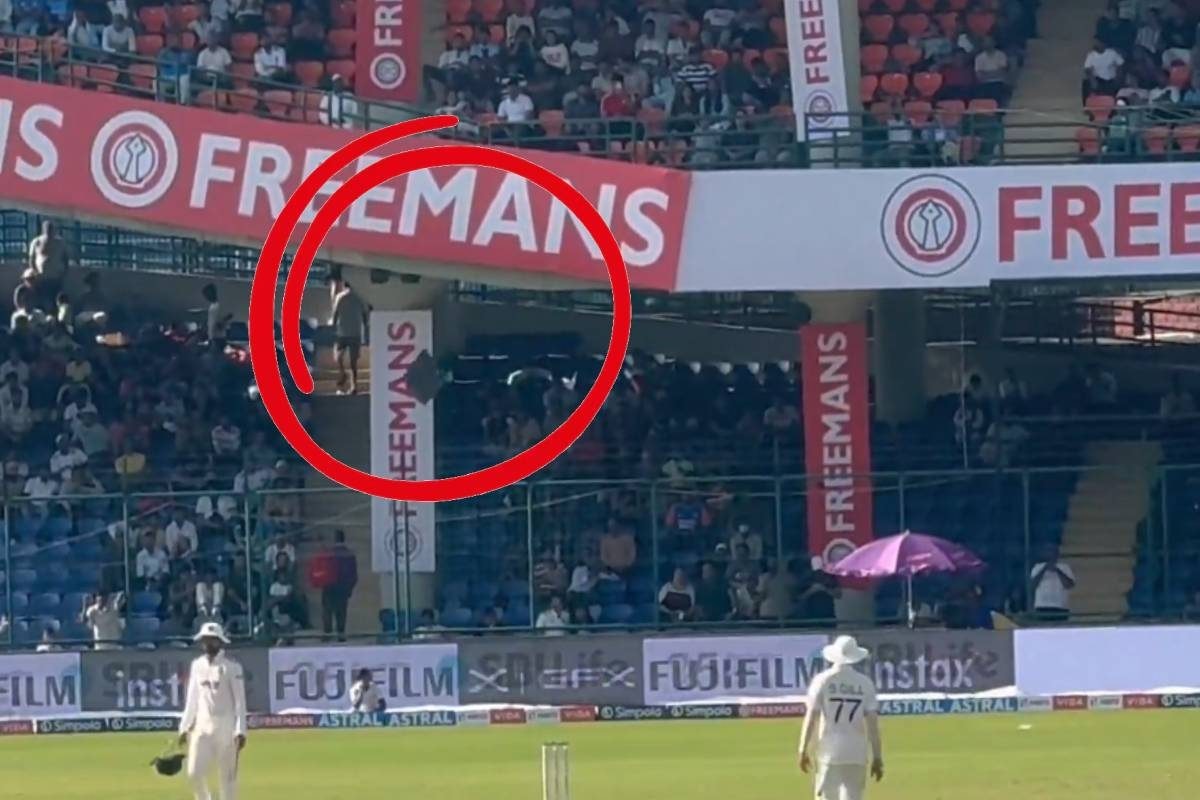 इधर विंडीज की धज्जियां उड़ा रहा था भारत, मैदान में लैंड हुई पतंग, देखें VIDEO