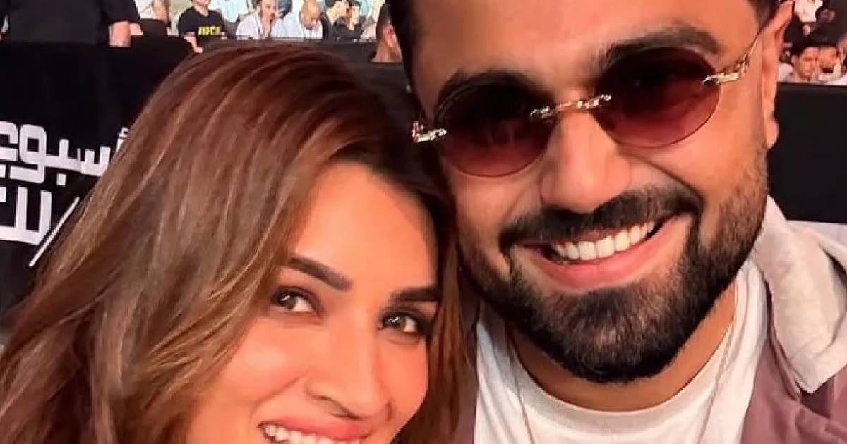 Kriti Sanon was seen with Kabir Bahia and Varun Dhawan at UFC 321 Abu Dhabi.