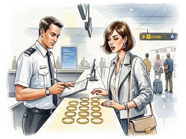 अमेरिका से लौटी थीं मैडम, कस्टम ने उतरवा लिए सोने के 11 कंगन, जानें नियम अमेरिका से लौटी थीं मैडम, कस्टम ने उतरवा लिए सोने के 11 कंगन, जानें नियम