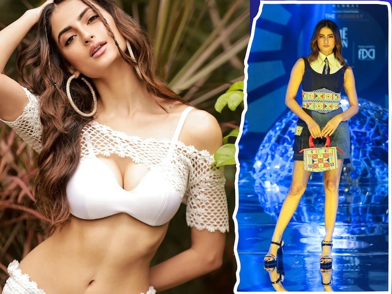 पलक तिवारी का लुक: अभिनेत्री पलक तिवारी ने शोस्टॉपर बनकर अपनी खास जेनरेशन Z अदाकारी का जलवा बिखेरा. फैशन वीक में उन्होंने लेयर्ड मिनी स्कर्ट और काले ब्लाउज़ के साथ एक क्रिस्प सफेद शर्ट और स्किनी टाई पहनी हुई थी. इसके अलावा, बारीक कढ़ाई वाले कमरबंद के साथ हाथ में मैचिंग हैंडबैग था.