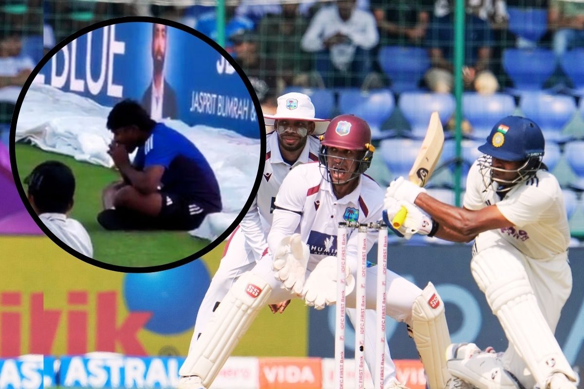 वेस्टइंडीज के खिलाफ चल रहा था मैच, साई सुदर्शन बाउंड्री पर बैठ खा रहे थे बर्गर