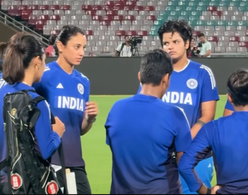 Shafali Verma, Shafali Verma nets practice, ind vs aus, Shafali Verma women world cup, Shafali Verma world cup squad entry, women world cup, pratika rawal, women world cup semi final, शेफाली वर्मा, महिला विश्व कप 