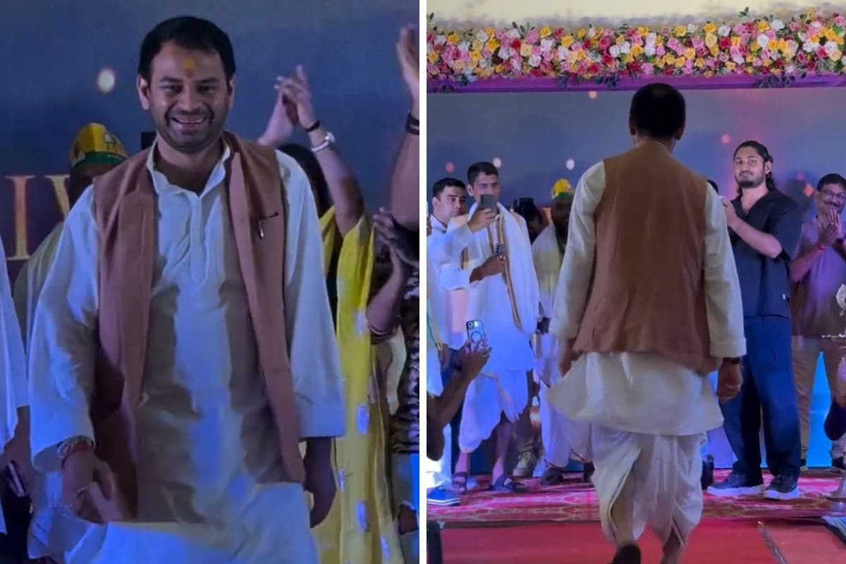 कभी भगवान श्रीकृष्ण, कभी महादेव... अब धोती-कुर्ता में तेज प्रताप यादव