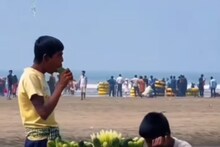 समुंदर किनारे ठेलेवाले का घिनौना काम, खीरे को चमकाने के लिए की.......