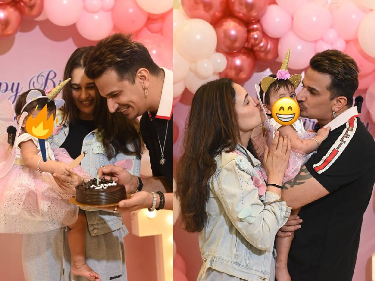 Prince Narula-Yuvika Chaudhary celebrated the first birthday of daughter Akeline, see pictures Prince Narula-Yuvika Chaudhary celebrated the first birthday of daughter Akeline, see pictures