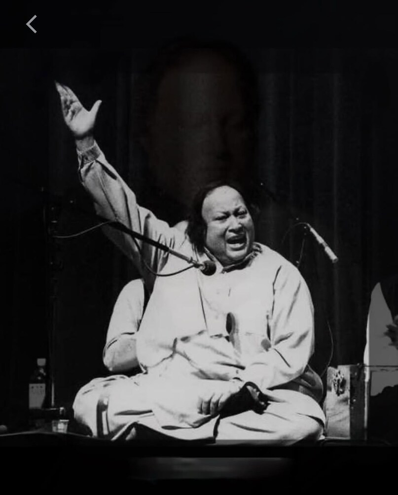 In Nusrat Sahib’s rendition, the word “piya” symbolised not just a lover but the soul’s spiritual union with God. His qawwali became a hallmark of Sufi music in the 80s and 90s. In Nusrat Sahib’s rendition, the word “piya” symbolised not just a lover but the soul’s spiritual union with God. His qawwali became a hallmark of Sufi music in the 80s and 90s.