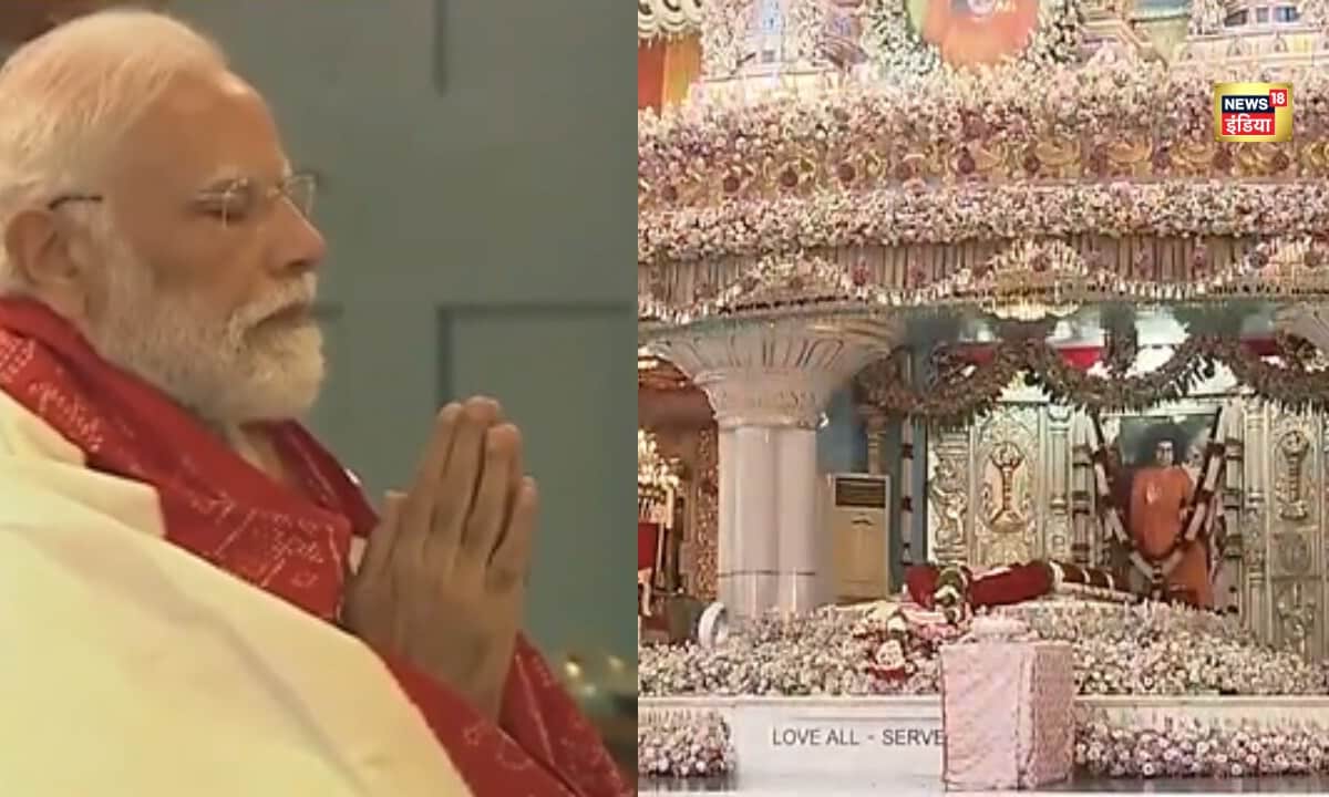 आंध्र प्रदेश दौरे पर PM Modi पुट्टापर्थी में सत्य साईं बाबा को किया नमन देखें तस्वीरें