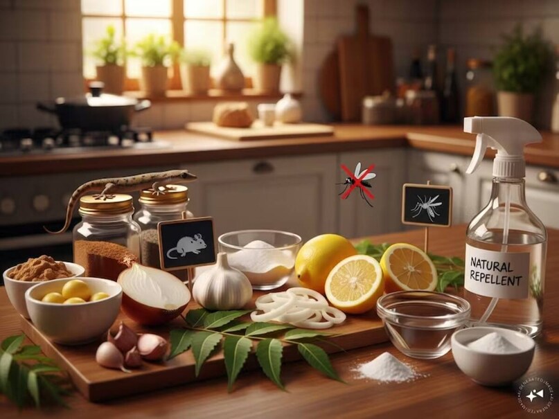 અલ્ટ્રાસોનિક રિપેલન્ટ્સ જો તમારી પાસે આવી વસ્તુઓ બનાવવાની ધીરજ ન હોય, તો ટેકનોલોજી સાથે એક ઉત્તમ ઉકેલ છે. બજારમાં કોમ્પેક્ટ પેસ્ટ રિપેલન્ટ મશીનો લગભગ 250 રૂપિયામાં મળી રહે છે. ફક્ત આ નાના ઉપકરણને તમારા રૂમમાં પાવર સોકેટમાં પ્લગ કરો. અને આ મશીન કામ કરવાનું શરૂ કરે છે. અલ્ટ્રાસોનિક રિપેલન્ટ્સ જો તમારી પાસે આવી વસ્તુઓ બનાવવાની ધીરજ ન હોય, તો ટેકનોલોજી સાથે એક ઉત્તમ ઉકેલ છે. બજારમાં કોમ્પેક્ટ પેસ્ટ રિપેલન્ટ મશીનો લગભગ 250 રૂપિયામાં મળી રહે છે. ફક્ત આ નાના ઉપકરણને તમારા રૂમમાં પાવર સોકેટમાં પ્લગ કરો. અને આ મશીન કામ કરવાનું શરૂ કરે છે.