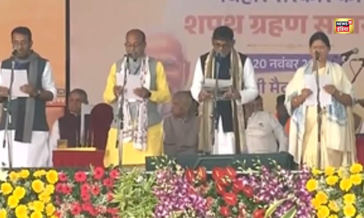 नीतीश कुमार शपथ ग्रहण: नीतीश 10वीं बार बने CM , 26 मंत्रियों में 3 नई महिलाएं, 1 मुस्लिम और 3 फर्स्ट
