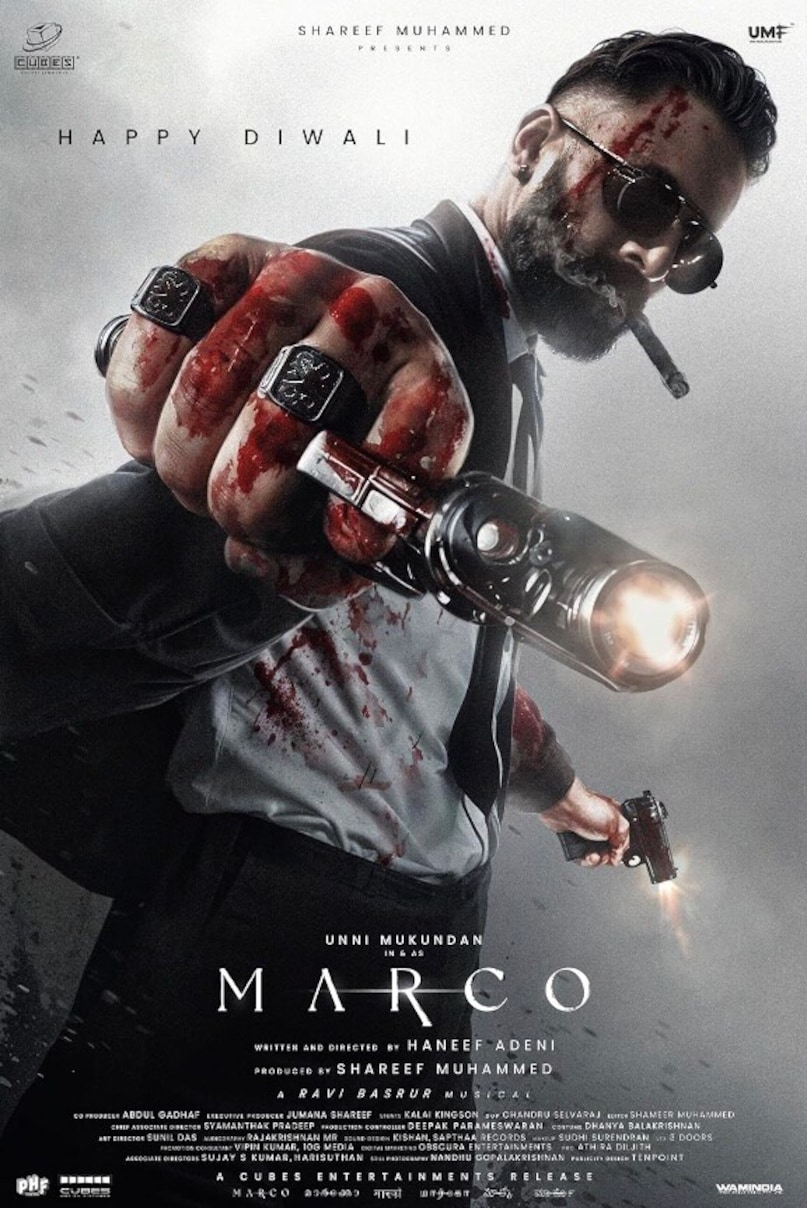 Marco (2024): It is considered to be one of the most violent films of India. Marco enters the life of a gangster. It's raw, brutal and unfiltered. 