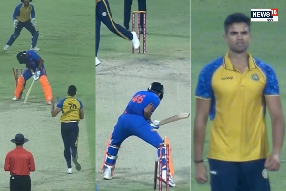 अर्जुन तेंदुलकर की बवाल बॉलिंग, डाला बुमराह से भी खतरनाक यॉर्कर, देखें वीडियो