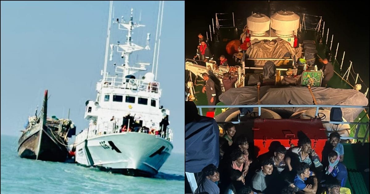 बंगाल की खाड़ी से हफ्ते में चौथी बांग्लादेशी बोट पकड़ी गई, 28 घुसपैठिये दबोचे