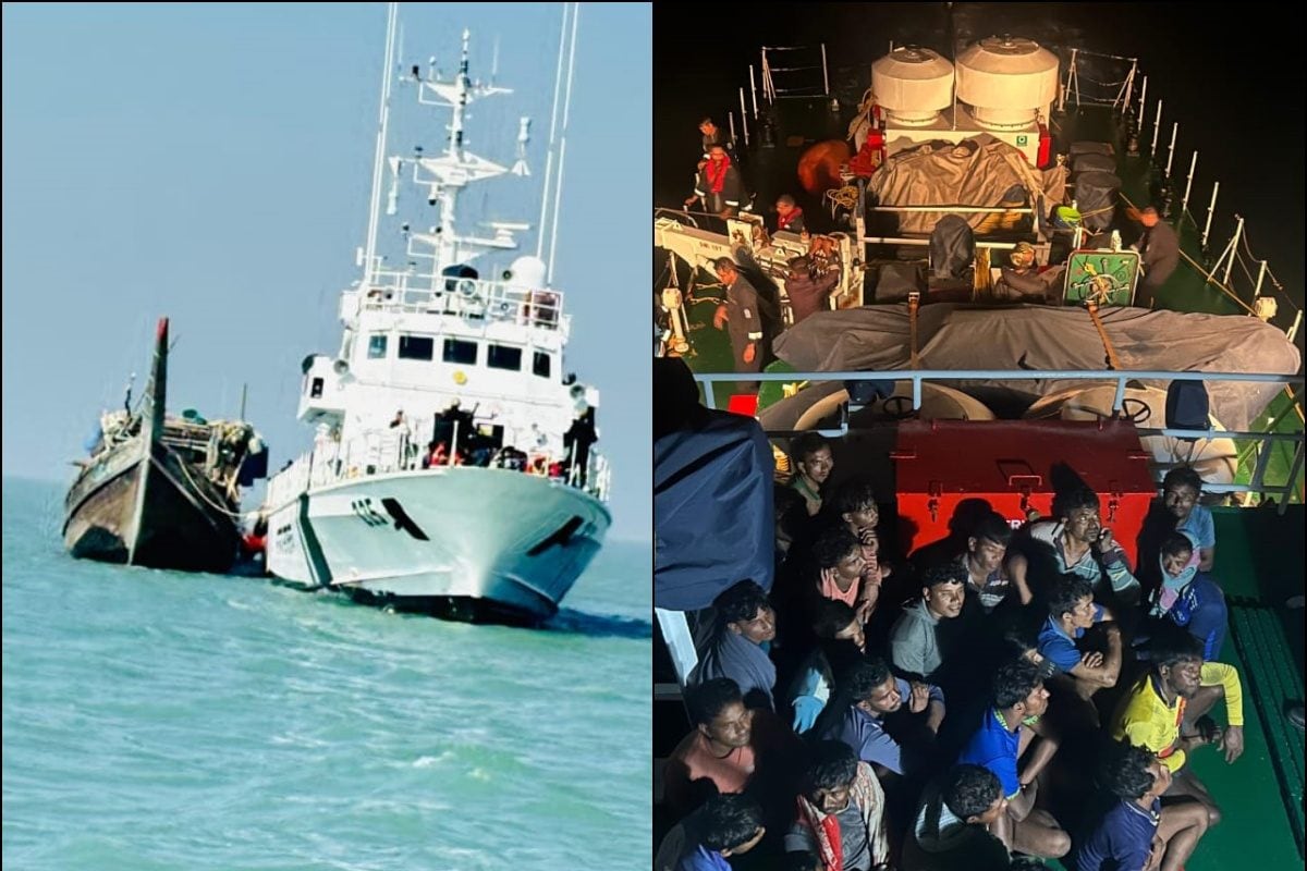 बंगाल की खाड़ी से हफ्ते में चौथी बांग्लादेशी बोट पकड़ी गई 28 घुसपैठिये दबोचे