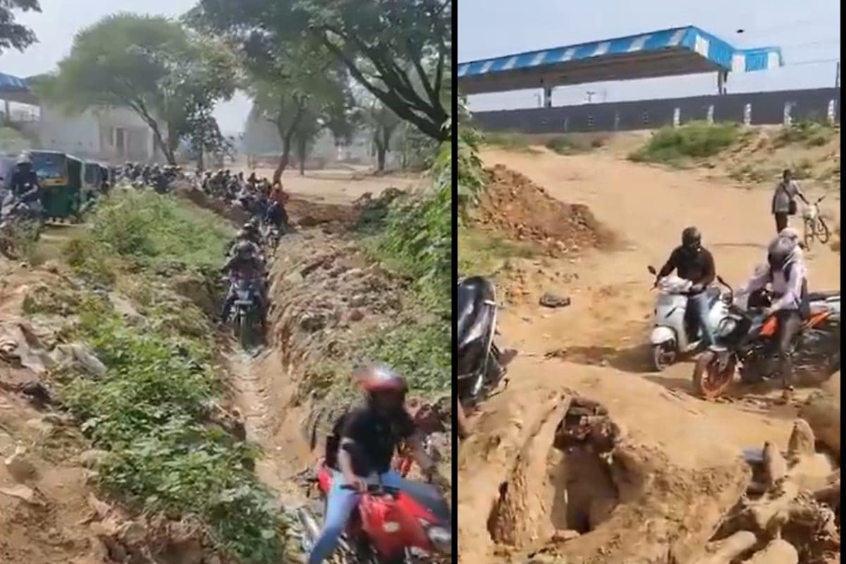 शहर नहीं मानों पहाड़ पर एडवेंचर हो बेंगलुरु की सड़कों पर लोगों का जद्दोजहद