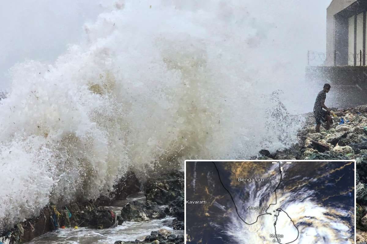 दितवाह ने श्रीलंका में ली 153 जानें अब भारत आ रहा तूफान 3 राज्‍यों में अलर्ट