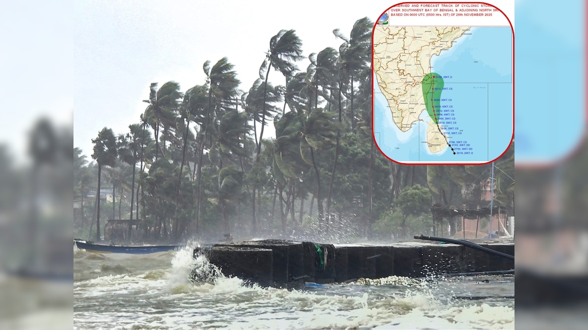 75 KM की रफ्तार से आ रही तबाही, IMD का अलर्ट, तूफान दितवाह का कब होगा लैंडफॉल