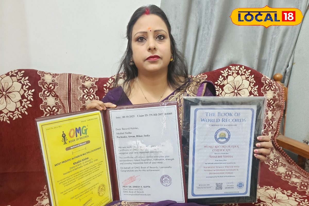 यंगेस्ट फीमेल राइटर का वर्ल्ड रिकॉर्ड बनाकर शालिनी सिन्हा ने रचा इतिहास