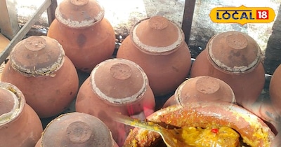 हांडी में तैयार मटन