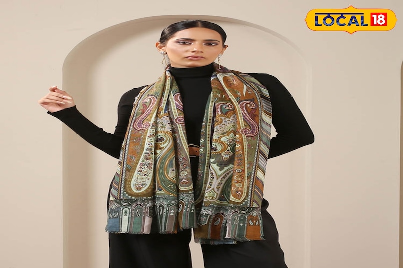 मल्टीकलर चेक्ड स्टोल