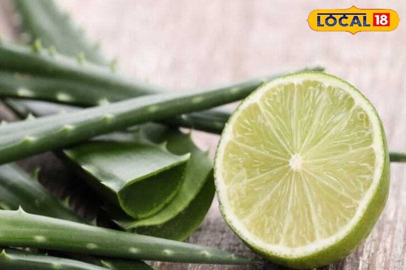 एलोवेरा जेल और नींबू का रस एलोवेरा जेल और नींबू का रस