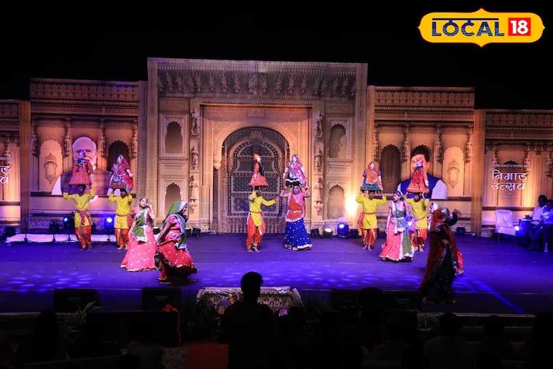 Nimad Utsav Maheshwar, Maheshwar cultural festival, Gangaur folk dance nimad utsav, Maheshwar tourism, Khargone cultural festival, nimad utsav 2025, local18, khargone letest news, Madhya Pradesh hindi news 