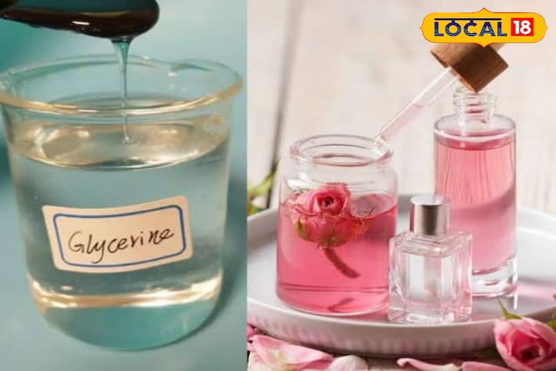 ग्लिसरीन और गुलाब जल