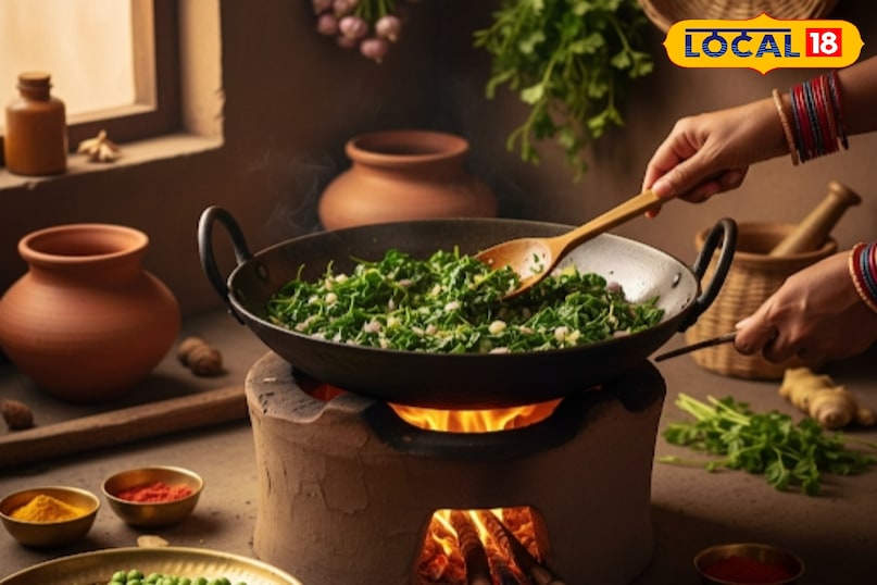 चने का साग कैसे पकाएं, चने का साग खाने के फायदे, चने की पत्तियों कौन से पोषक तत्व पाए जाते हैं, चने की सब्जी कैसे बनाएं, लोकल 18, How to cook gram greens, benefits of eating gram greens, what nutrients are found in gram leaves, how to make gram vegetable, Local 18