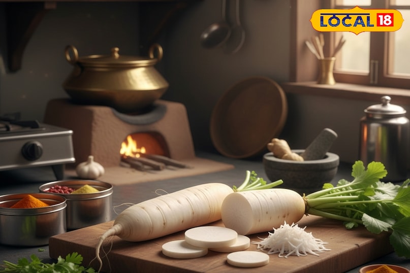 मूली खाने के फायदे, मूली कैसे खाएं, मूली के पराठे कैसे बनाएं, मूली की सब्जी कैसे बनाएं, मूली का अचार कैसे बनाएं, मूली में कौन से औषधीय गुण पाए जाते हैं, लोकल 18, Benefits of eating radish, how to eat radish, how to make radish paratha, how to make radish vegetable, how to make radish pickle, what medicinal properties are found in radish, Local 18