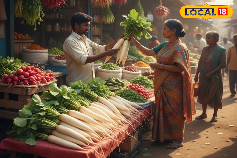 मूली खाने के फायदे, मूली कैसे खाएं, मूली के पराठे कैसे बनाएं, मूली की सब्जी कैसे बनाएं, मूली का अचार कैसे बनाएं, मूली में कौन से औषधीय गुण पाए जाते हैं, लोकल 18, Benefits of eating radish, how to eat radish, how to make radish paratha, how to make radish vegetable, how to make radish pickle, what medicinal properties are found in radish, Local 18