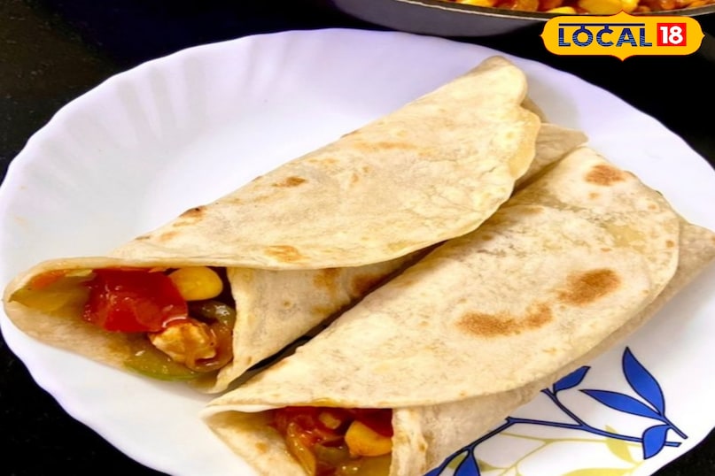 इस डिश को रोटी वेज रैप कहते है 