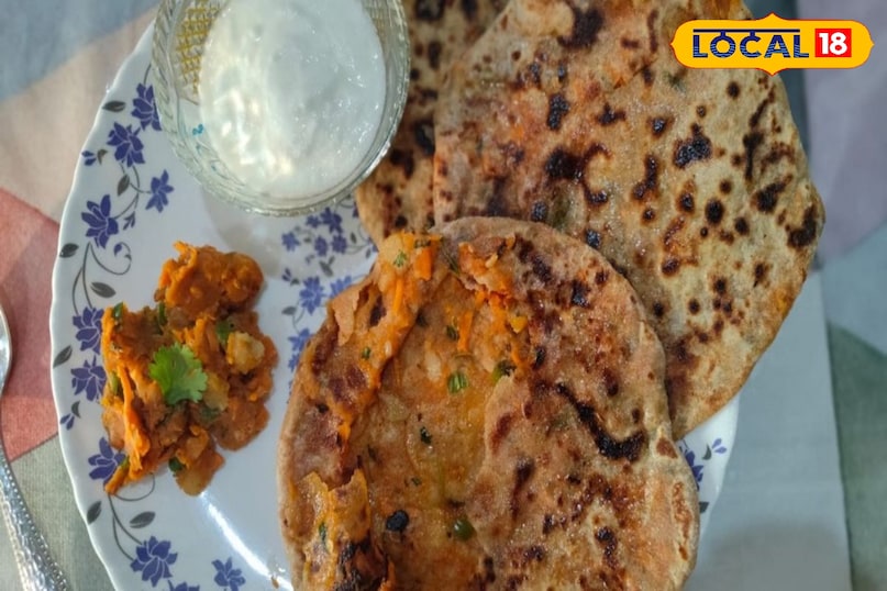 गाजर-मेथी पराठा