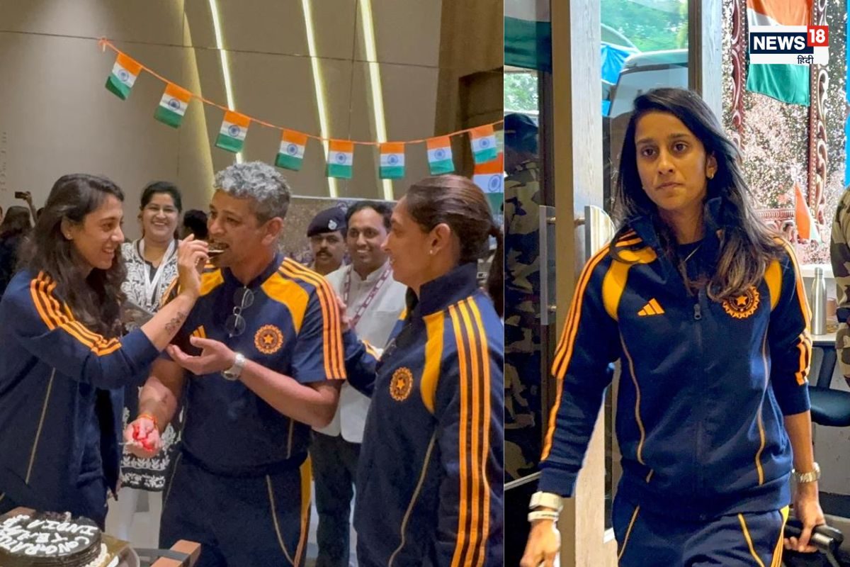 मुंबई एयरपोर्ट पर रवानगी से पहले दिखा भारतीय महिला टीम का गजब स्वैग